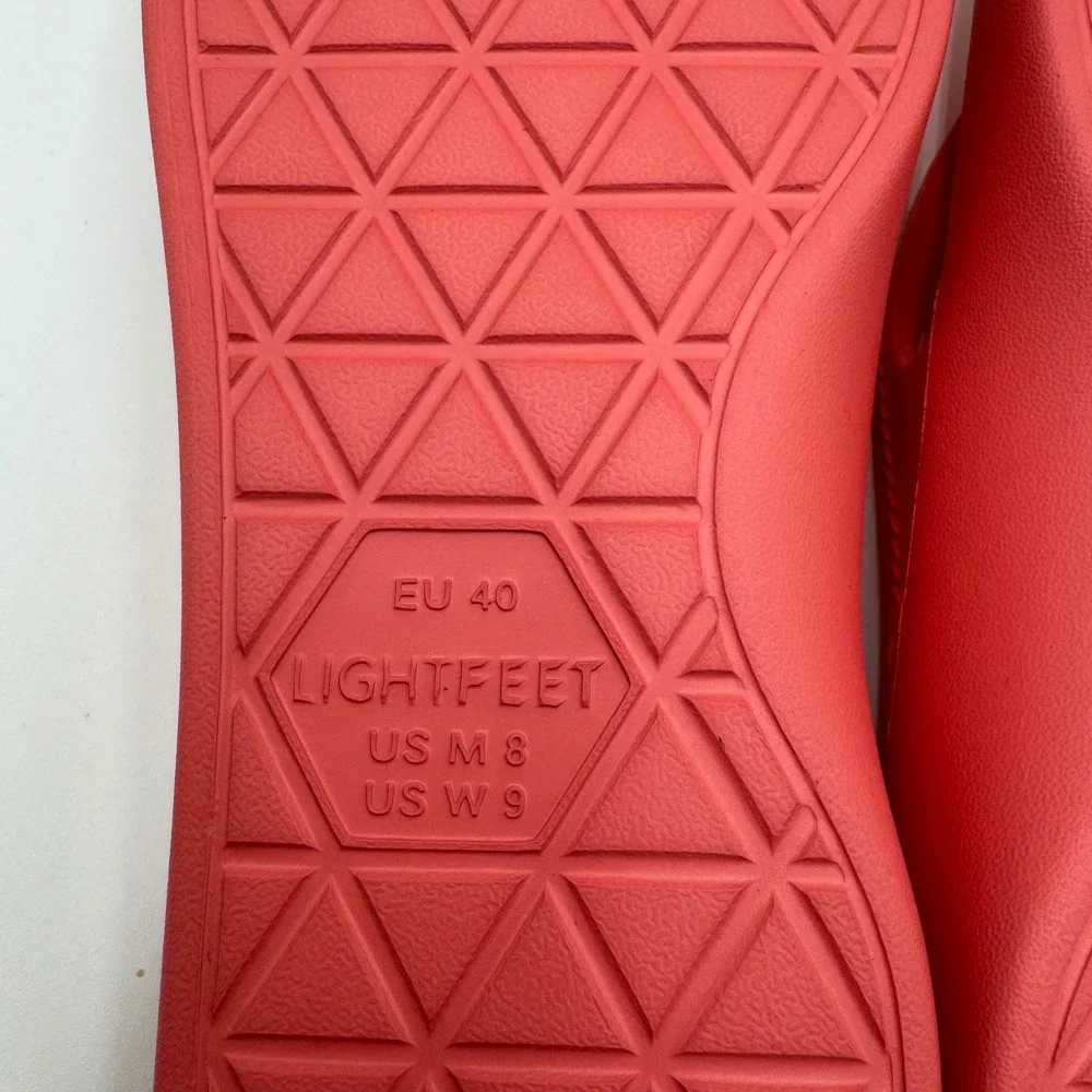 Lightfeet Arch Support Flip Flops Sandals Women 9 / Men 8 Coral Beach Vacation